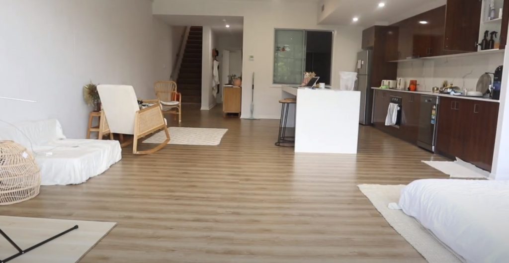 How to clean film off laminate flooring