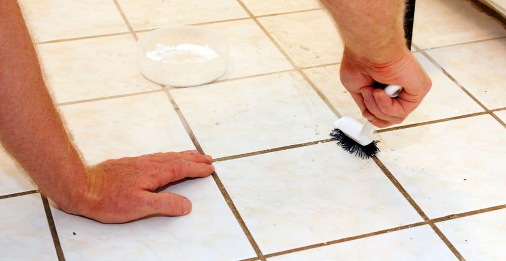 How to steam clean grout lines