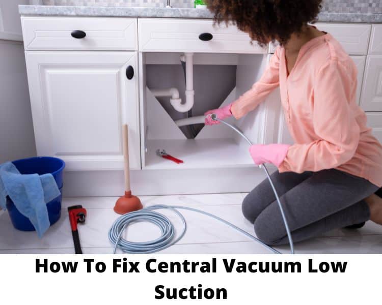 Central vacuum low suction
