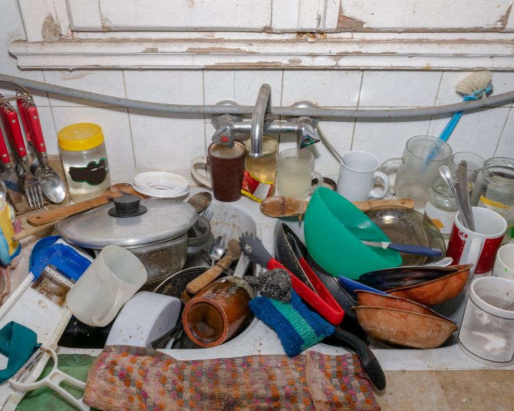 how to clean a hoarders kitchen