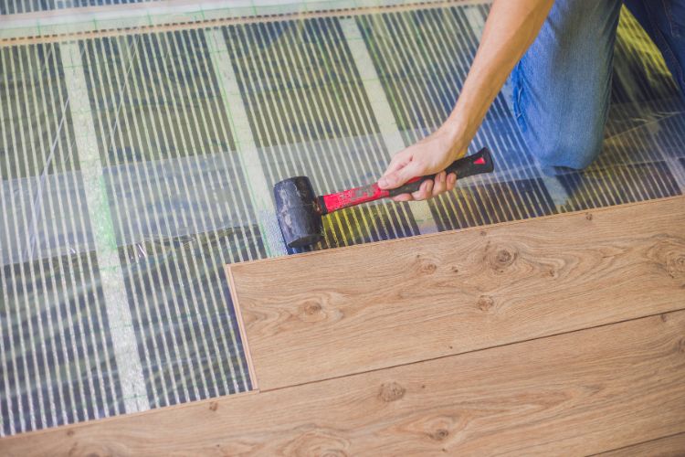 can you put electric radiant heat under hardwood floors