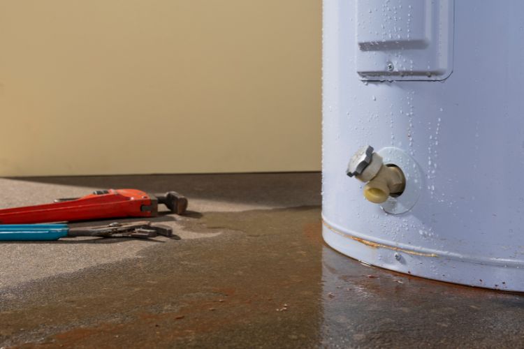 do hot water heaters leak from the bottom