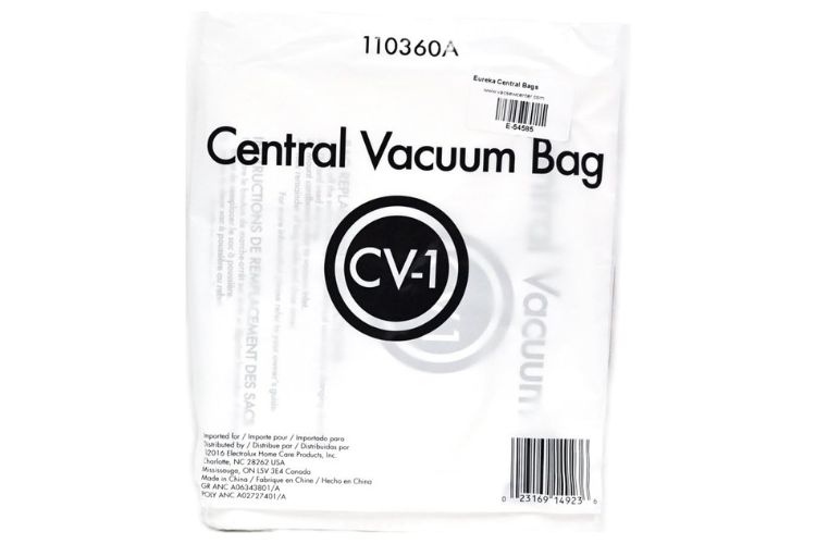 how to change eureka central vacuum bag