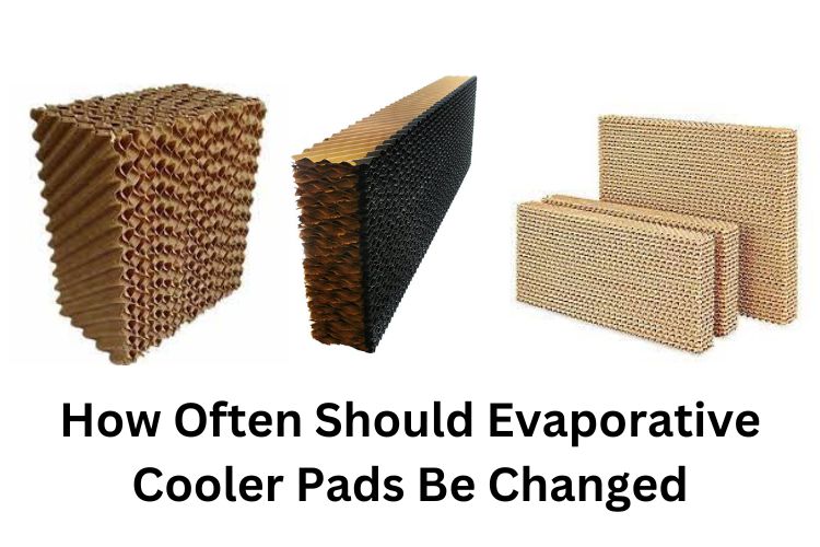 how often should evaporative cooler pads be changed