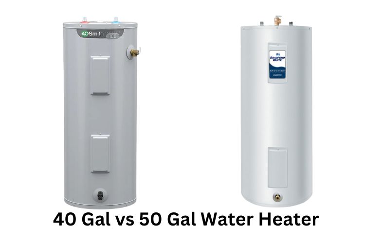 40 gal vs 50 gal water heater