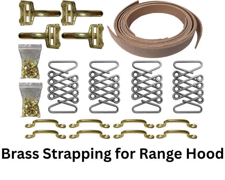 brass strapping for range hood