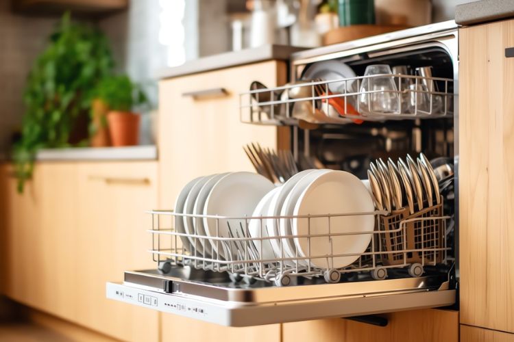 how to get rid of burnt plastic smell in dishwasher