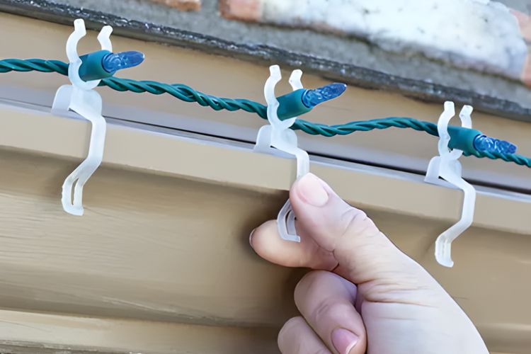 how to install gutter clips for christmas lights