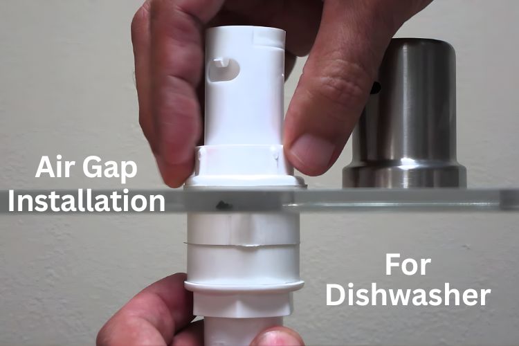 air gap installation for dishwasher
