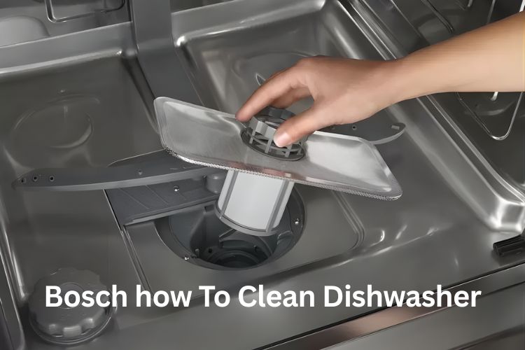 bosch how to clean dishwasher