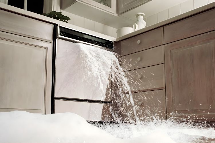 why is my dishwasher overflowing