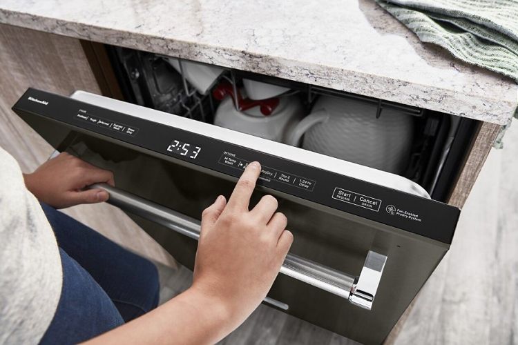 control panel for dishwasher