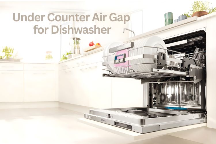 under counter air gap for dishwasher