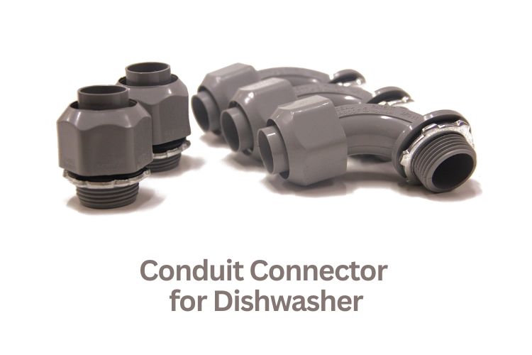 conduit connector for dishwasher