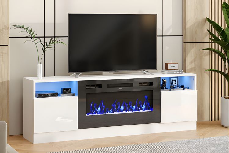 best electric fireplace heater tv stand